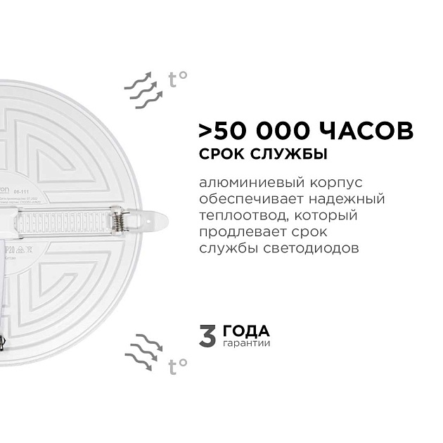 Светодиодная панель безрамочная Apeyron 06-111 Фото № 3