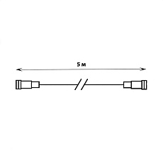 Удлинитель для гирлянд Uniel UCX-F90 E/5M/BK UL-00013227 2