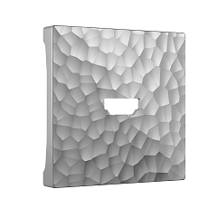 Лицевая панель Werkel Hammer для HDMI серебряный W1296006 4690389163234