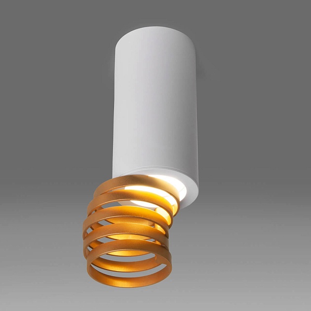 Потолочный светильник Elektrostandard DLN102 GU10 белый/золото a047748 Фото № 3