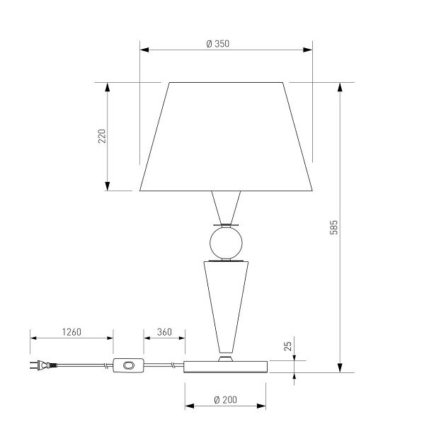 Настольная лампа Eurosvet Teja 108014 латунь a072040 изображение 4 Настольная лампа Eurosvet Teja 108014 латунь a072040 Фото № 4