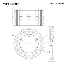 Потолочная люстра ST Luce Delight SL1516.302.06 1