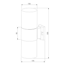 Уличный настенный светильник Elektrostandard Roil 35125/D a055636 1