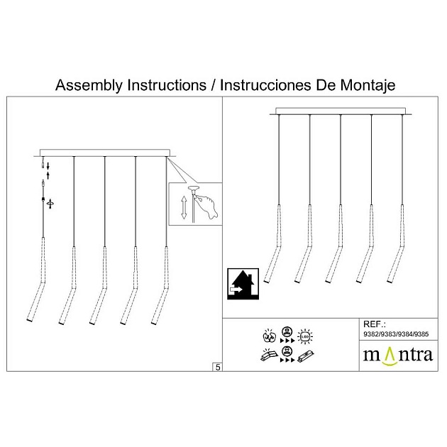 Потолочное основание Mantra Modular Light Florones 9384 Фото № 5