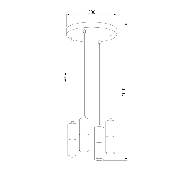 Подвесная люстра TK Lighting 4354 Elit White Фото № 2