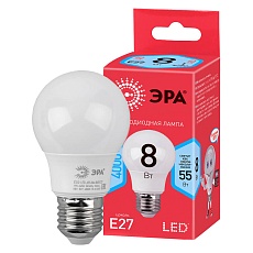 Лампа светодиодная ЭРА E27 8W 4000K матовая ECO LED A55-8W-840-E27 Б0032096 3