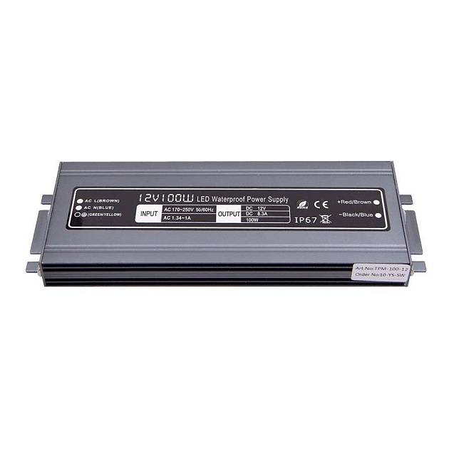 Блок питания SWG 12V 100W IP67 8,3A MTPW-100-12 001273 Фото № 2