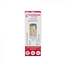 Лампа светодиодная Thomson G4 5W 3000K прозрачная TH-B4228 2