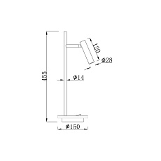 Настольная лампа Maytoni Estudo Z010TL-L8B3K 2