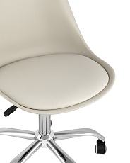 Офисный стул Stool Group BLOK пластиковый бежевый Y818 beige 1