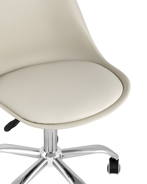 Офисный стул Stool Group BLOK пластиковый бежевый Y818 beige Фото № 2