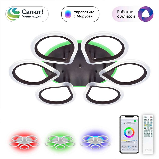 Потолочная светодиодная люстра Citilux Транай Смарт CL235A165E Фото № 1