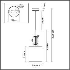 Подвесной светильник Odeon Light Exclusive Modern Cactus 5425/1 5