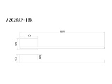 Бра Arte Lamp Sargas A2026AP-1BK 1