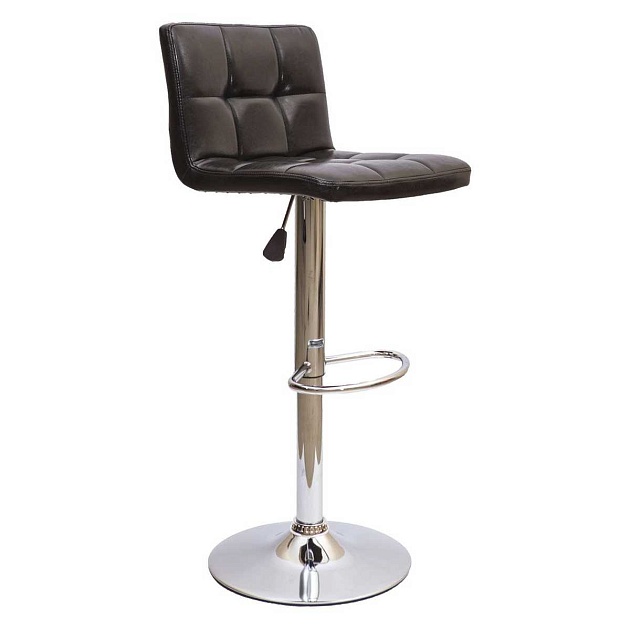 Барный стул AksHome Logos черный, экокожа 27633 Фото № 1