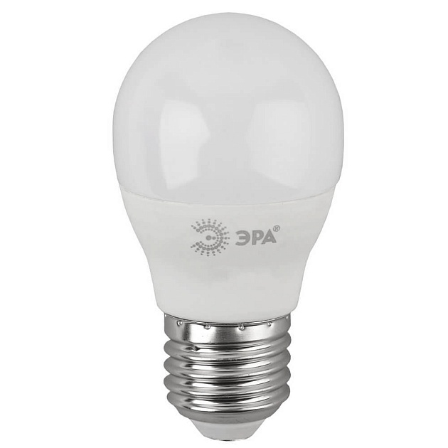 Лампа светодиодная ЭРА E27 5W 4000K матовая LED P45-11W-840-E27 Б0032989 фото 