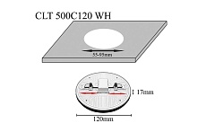 Встраиваемый светодиодный светильник Crystal Lux CLT 500C120 WH 3000K 2