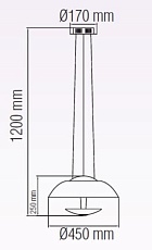 Подвесной светодиодный светильник Horoz Vista красный 019-007-0024 HRZ00002218 1