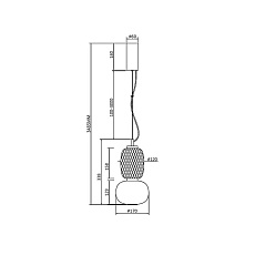 Подвесной светодиодный светильник Maytoni Pattern MOD267PL-L18CH3K 5