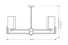 Подвесная люстра KUTEK MOOD Nemi NEM-ZW-4(N) 2