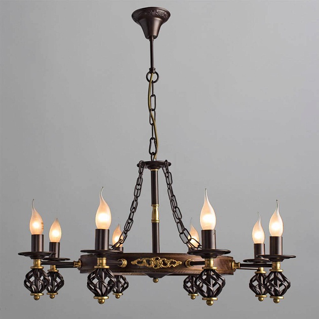Подвесная люстра Arte Lamp Cartwheel A4550LM-8CK изображение 3 Подвесная люстра Arte Lamp Cartwheel A4550LM-8CK Фото № 3