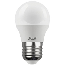 Лампа светодиодная REV G45 Е27 5W 4000K нейтральный белый свет шар 32263 4 1