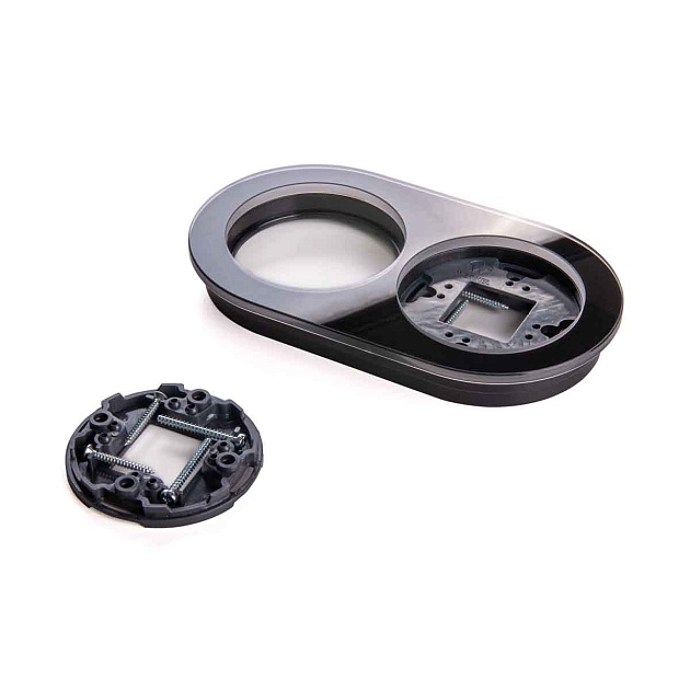 Рамка на 2 поста черная Werkel W0025108 4690389166457 изображение 2 Рамка на 2 поста черная Werkel W0025108 4690389166457 Фото № 2