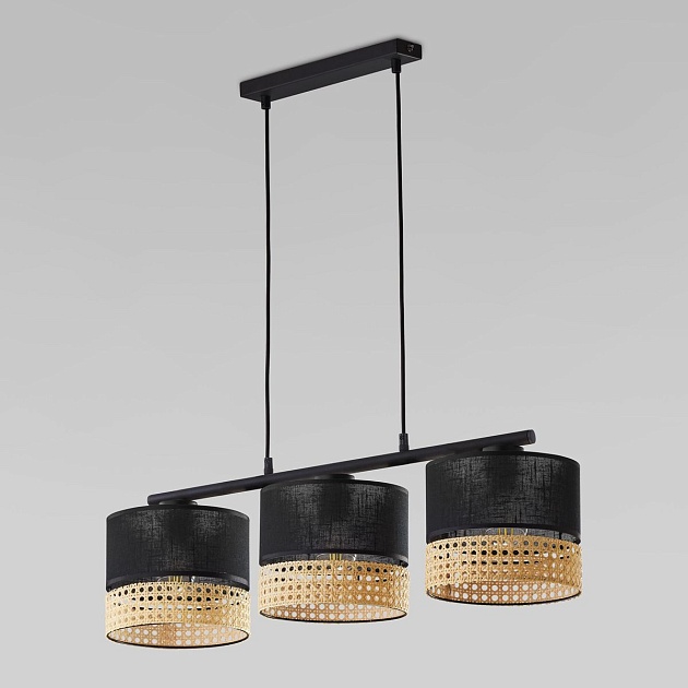 Подвесная люстра TK Lighting 6545 6456 Paglia Black Фото № 1