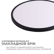 Потолочный светодиодный светильник Apeyron Spin 18-133 5