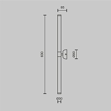 Подсветка для зеркал Maytoni Axis MOD106WL-L16B3K 1