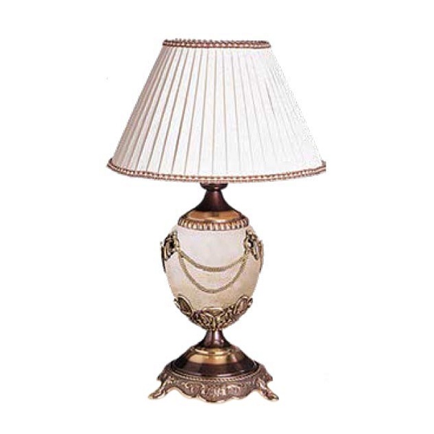 Настольная лампа Riperlamp Prestige 253S/1 AY White Alabaster - Cream Shade Фото № 1