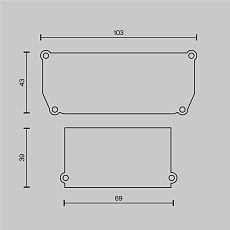 Заглушка Maytoni Technical (4 шт) ALM012EC-SC-W 1