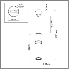 Подвесной светильник Odeon Light L-vision Afra 4744/5L 3