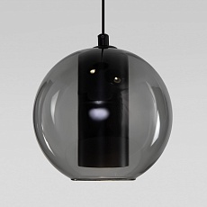 Подвесная светодиодная люстра Eurosvet Cobble 50258/3 LED дымчатый/бирюзовый 2