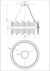 Подвесной светодиодный светильник Moderli Emanuel V9080-PL 1