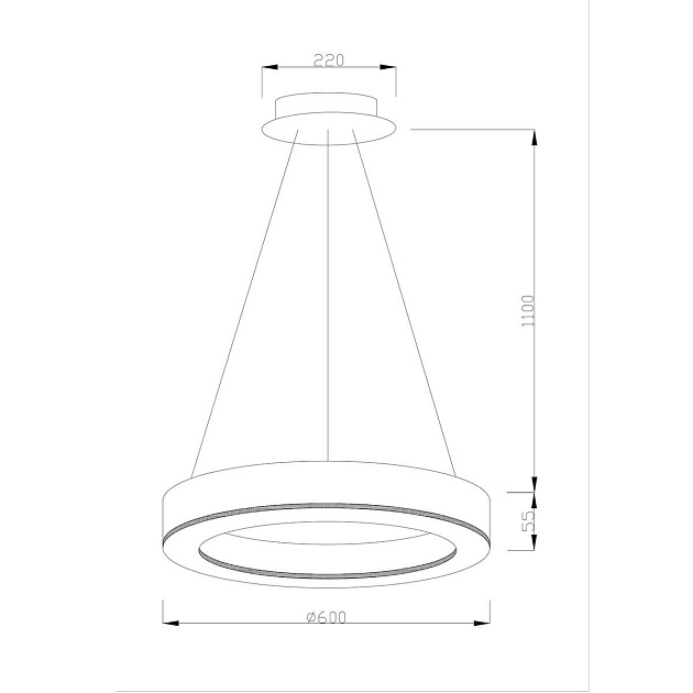 Подвесной светодиодный светильник Moderli Viso V1771-PL изображение 2 Подвесной светодиодный светильник Moderli Viso V1771-PL Фото № 2