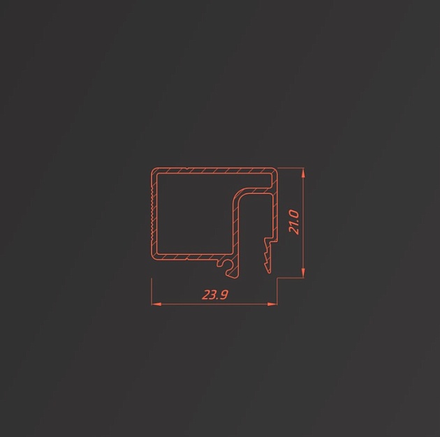 Профиль Flexy для натяжных потолков 8673 BRUS 05 изображение 3 Профиль Flexy для натяжных потолков 8673 BRUS 05 Фото № 3