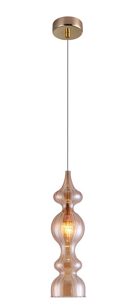 Подвесной светильник Crystal Lux Iris SP1 A Amber Фото № 2
