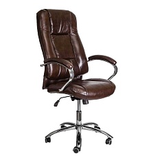 Кресло руководителя AksHome King темно-коричневый, натуральная кожа 64408