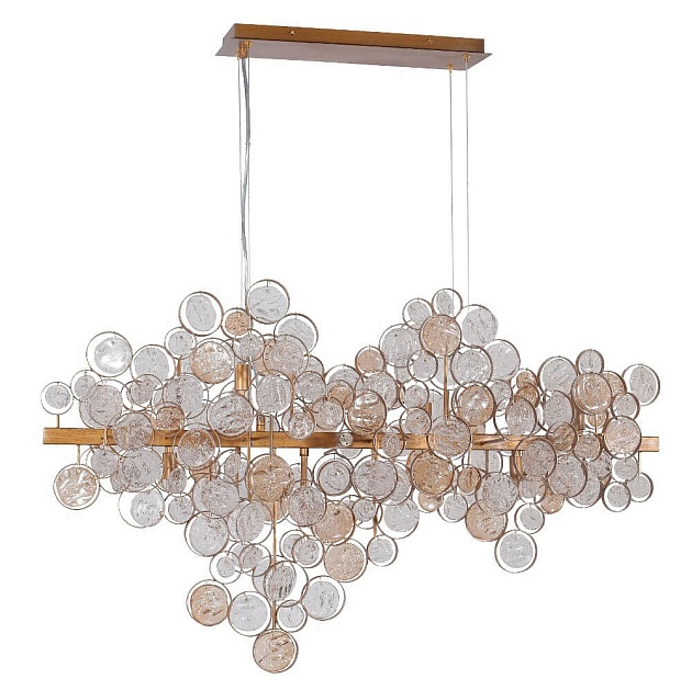 Подвесной светильник Crystal Lux Deseo SP12 L1000 Gold Фото № 1
