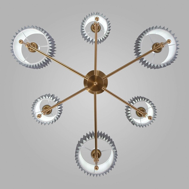 Подвесная люстра Eurosvet Notturno 60162/6 латунь изображение 4 Подвесная люстра Eurosvet Notturno 60162/6 латунь Фото № 4