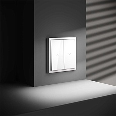 Выключатель встраиваемый S70 для жалюзи 10А, (белый глянцевый) Voltum VLS020701 3