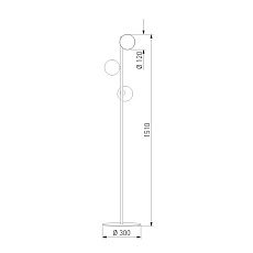 Торшер TK Lighting 6189 Estera Brown 1