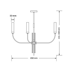 Подвесной светильник KUTEK MOOD MUS-ZW-3(T) 1