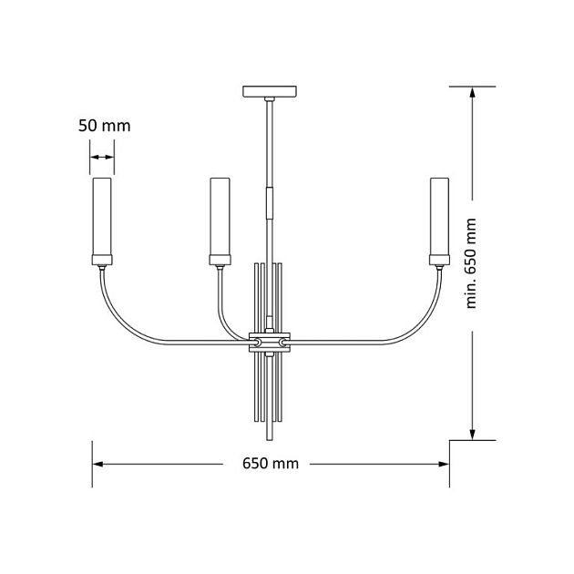Подвесной светильник KUTEK MOOD MUS-ZW-3(T) Фото № 2