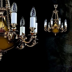 Подвесная люстра Artglass Dafne Brass Antique 1