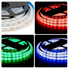 Светодиодная лента OGM 14,4W/m 60LED/m 5050SMD разноцветный (RGB) 5M LSE-276 4