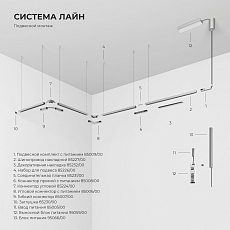 Трековый светильник 10W 3000K никель Elektrostandard 85525/01_система Лайн a072698 1
