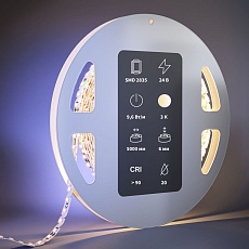 Светодиодная лента Maytoni 9,6W/m 120LED/m 2835SMD теплый белый 5M 201137 2