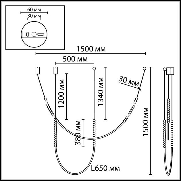 Подвесной светильник Odeon Light Monella Hightech 7149/24CL Фото № 3